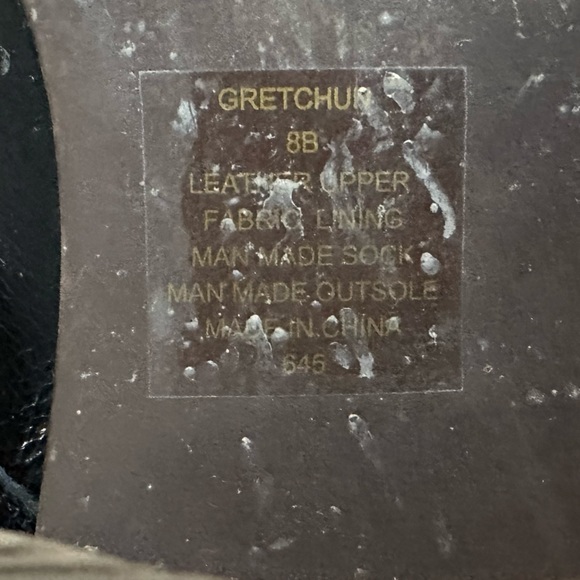 Steve Madden “Gretchun” Black Leather Heeled Boots - Size 8 - Picture 7 of 10